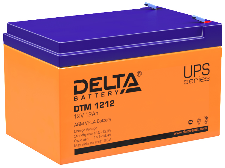 Delta DTM 1212 аккумуляторная батарея