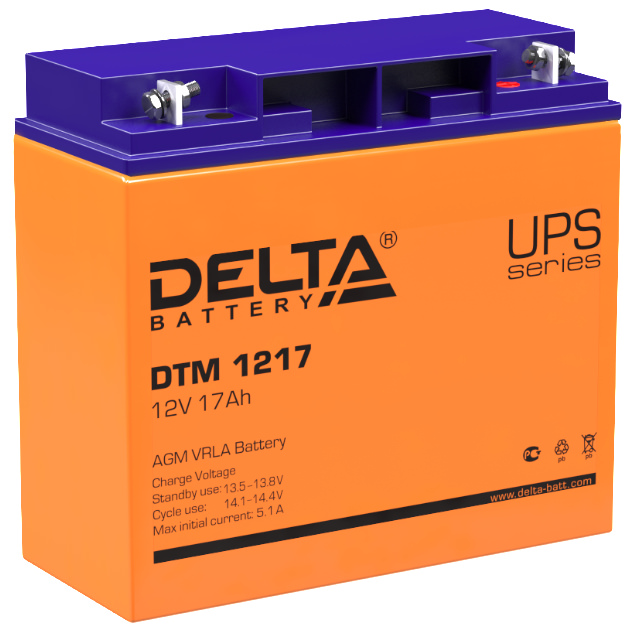 Delta DTM 1217 аккумуляторная батарея
