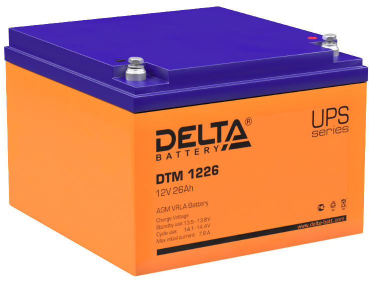 Delta DTM 1226 аккумуляторная батарея