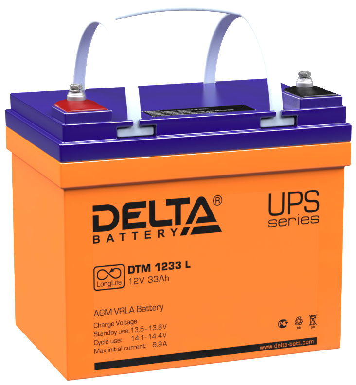 Delta DTM 1233 L аккумуляторная батарея