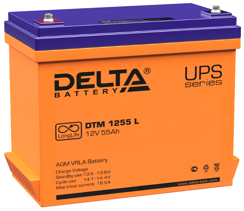 Delta DTM 1255 L аккумуляторная батарея